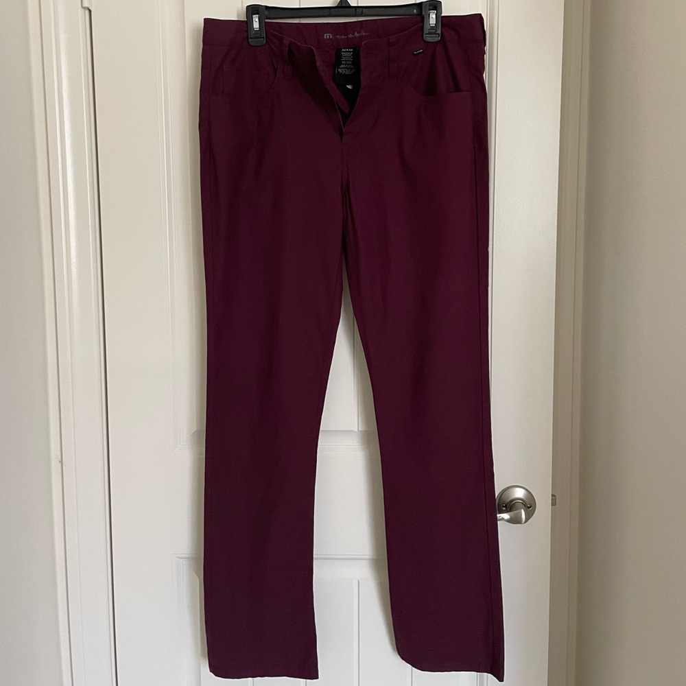 Travis Mathew Men’s Golf Pants Color: Winetasting